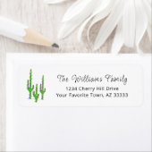 Kerstcactus - SouthWestern Return-adres Etiket (Insitu)