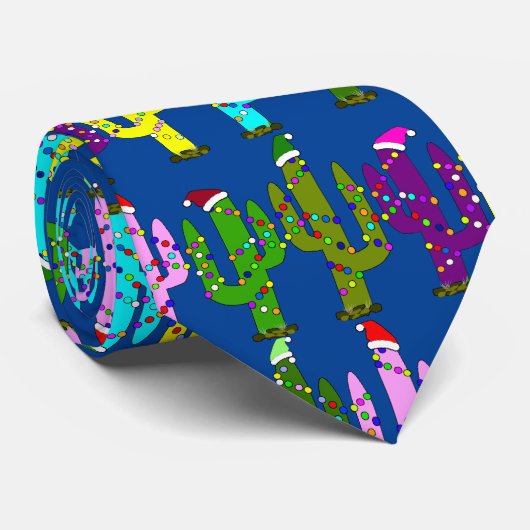 Kerstcactus Stropdas (Opgerold)