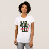 kerstcactus Tree Feliz Navidad Dames T-shirt (Voorkant volledig)