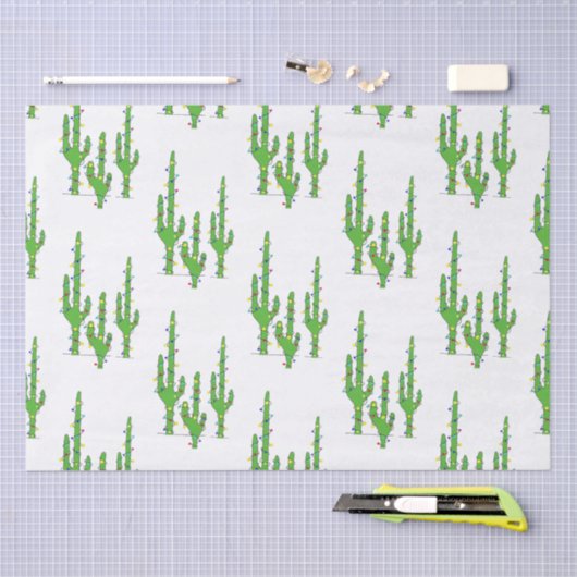 Kerstcactus Vakantie Woestijn Zuidwest Tissuepapier (Craft)