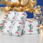 Kerstcactus Western patroon Cadeaupapier<br><div class="desc">Saguaro Cactus Western kerstpatroon cadeaupapier. Als je hart of huis in het wilde westen ligt,  is deze waterverf cactus patrooncadeauverpakking een perfecte keuze voor zowel winterverjaardagen als kerst.</div>