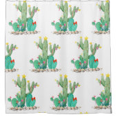 Kerstcactus Zuidwestelijke Kerstcactussen Douchegordijn (Voorkant)