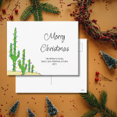 Kerstcactus - zuidwestelijke woestijn feestdagenkaart