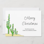 Kerstcactus - zuidwestelijke woestijn feestdagenkaart (Voorkant)