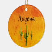 Kerstcactus - zuidwestelijke woestijn keramisch ornament (Links)