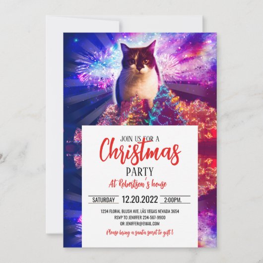 kerstcadeat kaart (Voorkant)