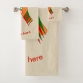 kerstcadeau, aangepast handdoekje bad handdoek (Insitu)