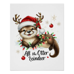 Kerstcadeau Al het andere rendier Perfect Poster