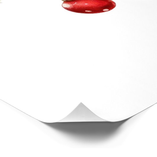 Kerstcadeau Al het andere rendier Perfect Poster (Hoek)