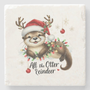 Kerstcadeau Al het andere rendier Stenen Onderzetter