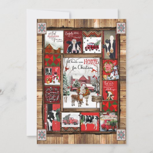 Kerstcadeau | Alle Hart Komt Met Kerstmis Thuis Feestdagenkaart (Voorkant)