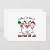 Kerstcadeau Alleen Een Meisje Dat Van Kerstmis En  Briefkaart (Voorkant / Achterkant)