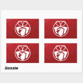 kerstcadeau Avatar Rechthoekige Sticker (Vel)