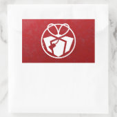 kerstcadeau Avatar Rechthoekige Sticker (Tas)