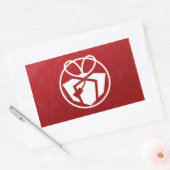 kerstcadeau Avatar Rechthoekige Sticker (Envelop)
