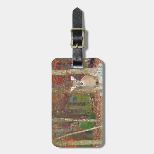 kerstcadeau bagagelabel (Voorkant verticaal)