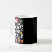 Kerstcadeau Bartender Kerstmannetje's Favoriete Ba Koffiemok (Voorkant links)