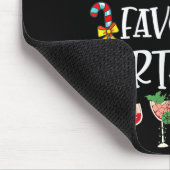 Kerstcadeau Bartender Kerstman's Favoriete Barman Muismat (Hoek)
