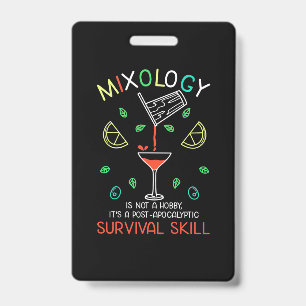 Kerstcadeau Bartender Mixologist Badge