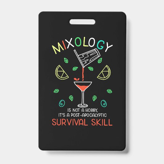 Kerstcadeau | Bartender Mixologist Badge (Voorzijde)