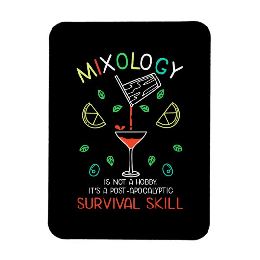 Kerstcadeau | Bartender Mixologist Magneet (Verticaal)