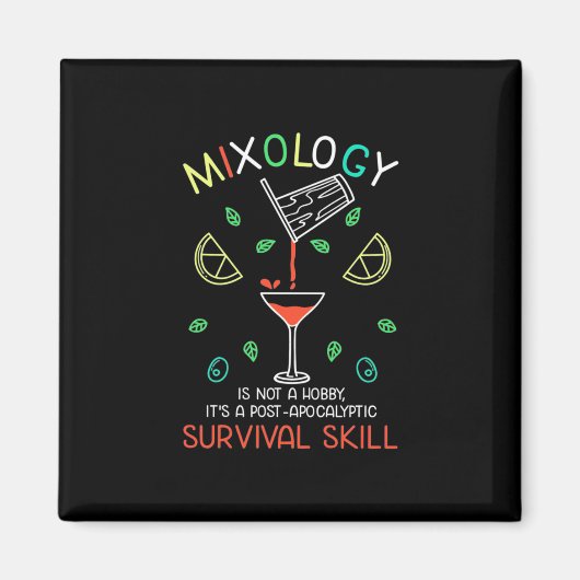 Kerstcadeau | Bartender Mixologist Magneet (Voorkant)
