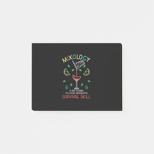 Kerstcadeau | Bartender Mixologist Post-it® Notes (Voorkant)