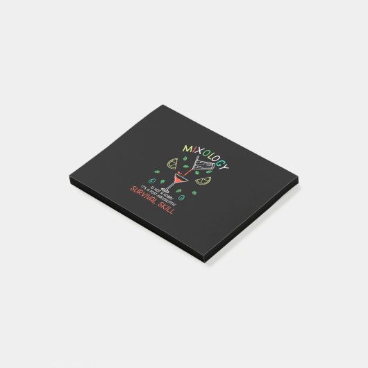 Kerstcadeau | Bartender Mixologist Post-it® Notes (Schuin)