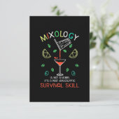 Kerstcadeau | Bartender Mixologist RSVP Kaartje (Staand voorkant)