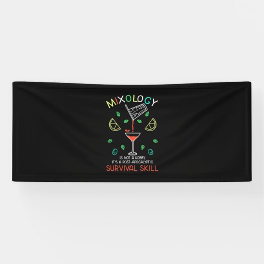 Kerstcadeau | Bartender Mixoloog Spandoek (Horizontaal)