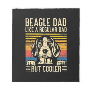 Kerstcadeau   Beagle Hond Vader Notitieblok