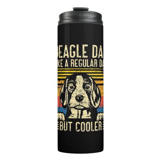 Kerstcadeau | Beagle honden vader Thermosbeker (Voorkant)