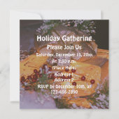 Kerstcadeau Berries Holiday Party Kaart (Voorkant)