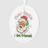 Kerstcadeau Beste kerstman, ik heb een fragment ge Ornament (voorkant)