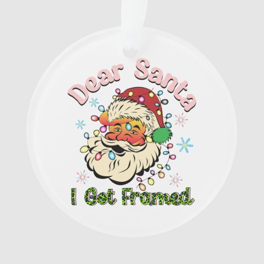 Kerstcadeau Beste kerstman, ik heb een fragment ge Ornament (voorkant)