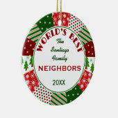 kerstcadeau BESTE NEIGHBORS Keramisch Ornament (Rechts)