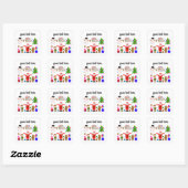 kerstcadeau bij 1 stickers (Vel)