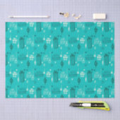 Kerstcadeau Blauwgroen Tissuepapier (Craft)