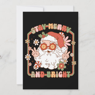 Kerstcadeau blijf vrolijk en stralend kaart