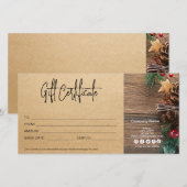 kerstcadeau Boerderij voor draagpapier, Vintage (Voorkant / Achterkant)