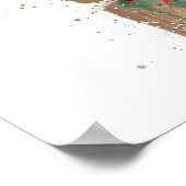Kerstcadeau Boom Poster (Hoek)