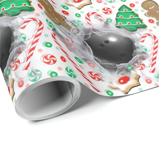 Kerstcadeau bowlen cadeaupapier (Rol Hoek)