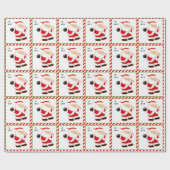 Kerstcadeau bowlen cadeaupapier (Vlak)