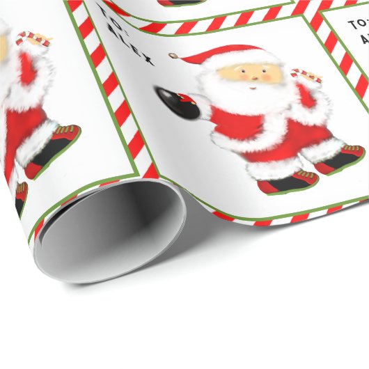 Kerstcadeau bowlen cadeaupapier (Rol Hoek)
