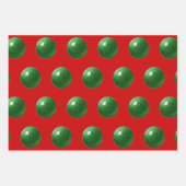 Kerstcadeau bowlen inpakpapier vel (Voorkant 3)