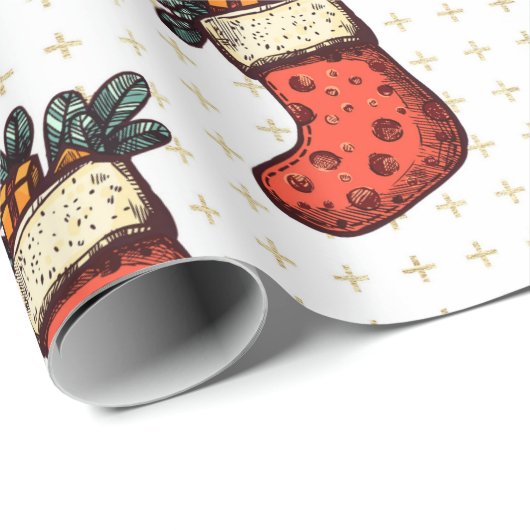 kerstcadeau cadeaupapier (Rol Hoek)