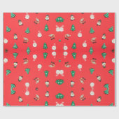 kerstcadeau cadeaupapier (Vlak)