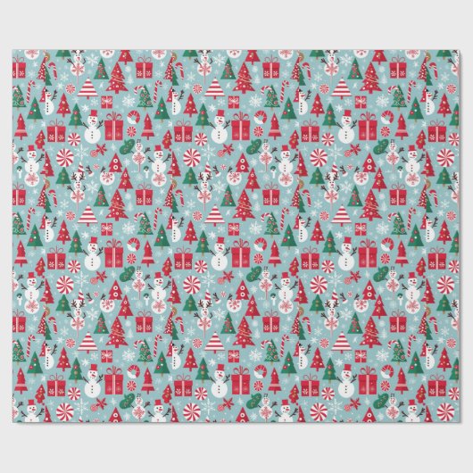 kerstcadeau cadeaupapier (Vlak)