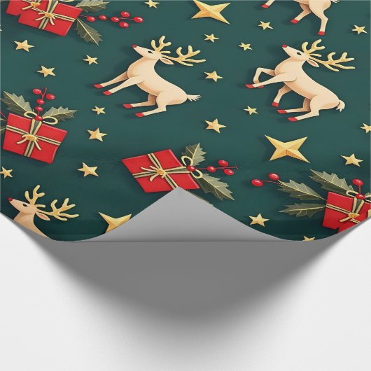 kerstcadeau cadeaupapier (Hoek)