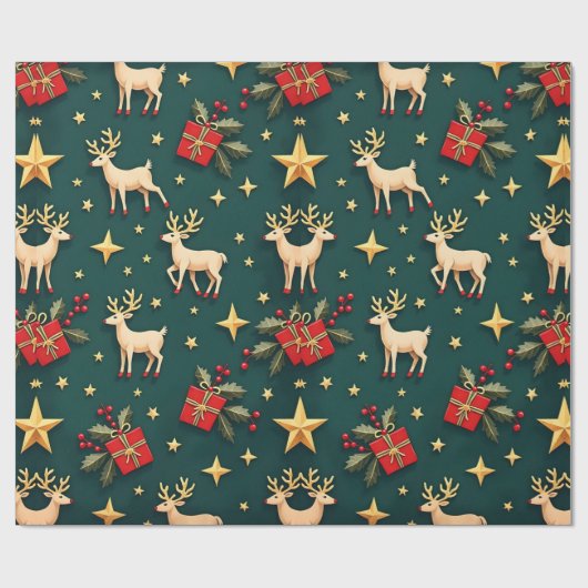 kerstcadeau cadeaupapier (Vlak)